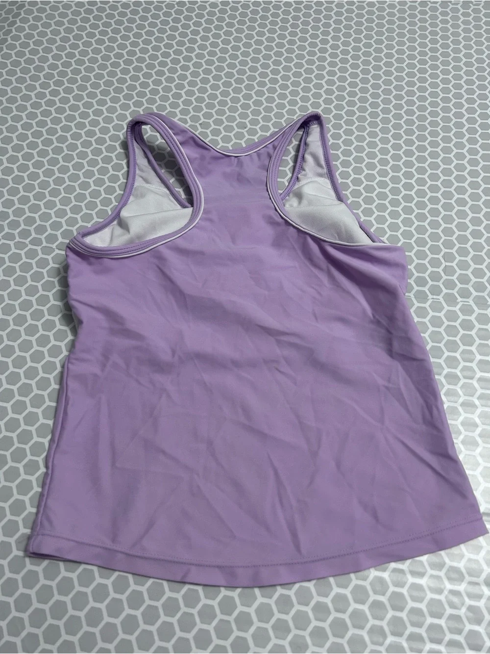 Girls Lavender & Navy Two-Piece Set - Tank Top & Shorts. Size 8/10